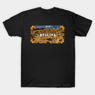 MKULTRA - Hollywood Sign - Monarch Butterflies T-Shirt